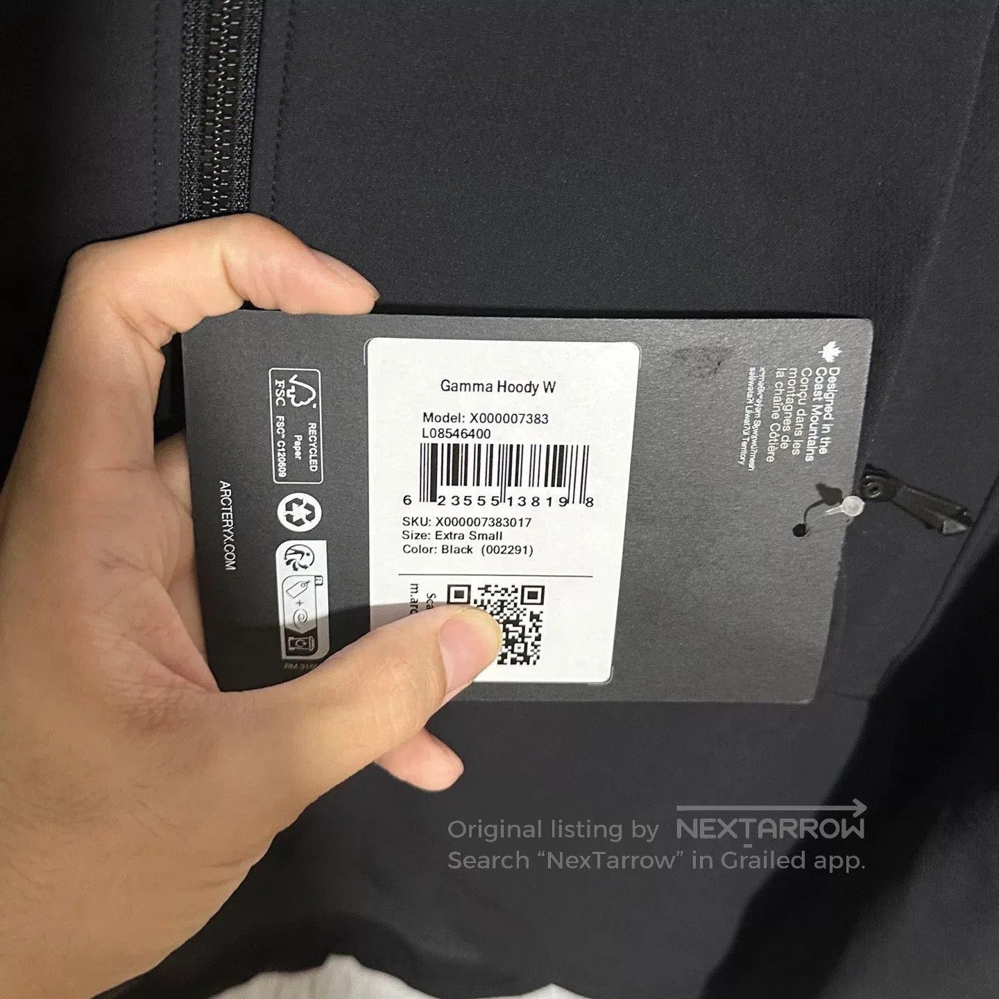 Arc'teryx arcteryx gamma hoody softshell jacket black. Size US XS / EU 42 / 0 - 4 Thumbnail
