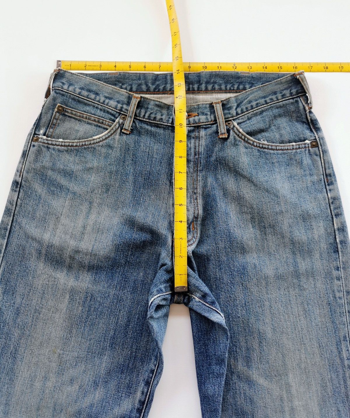 Wrangler Wrangler Patchwork Denim Jeans Size US 33 - 10 Thumbnail
