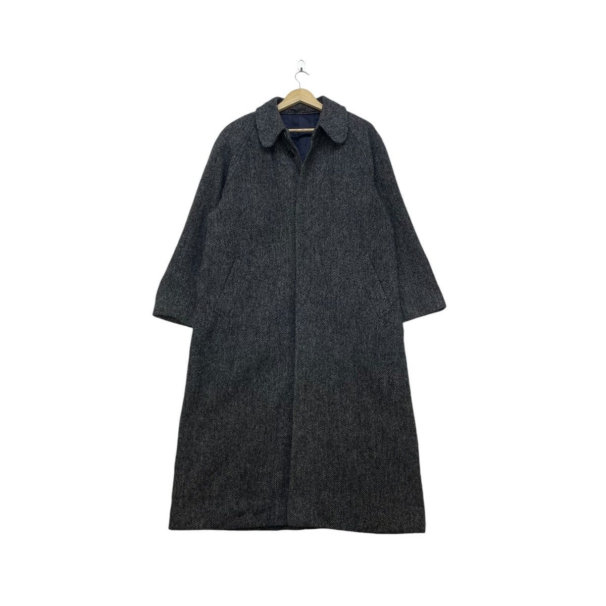 Autumn Cashmere × Harris Tweed × PPFM 💥Japanese Brand PPFM X Harris Tweed Haringgbone Long Coat Size US M / EU 48-50 / 2 - 2 Thumbnail
