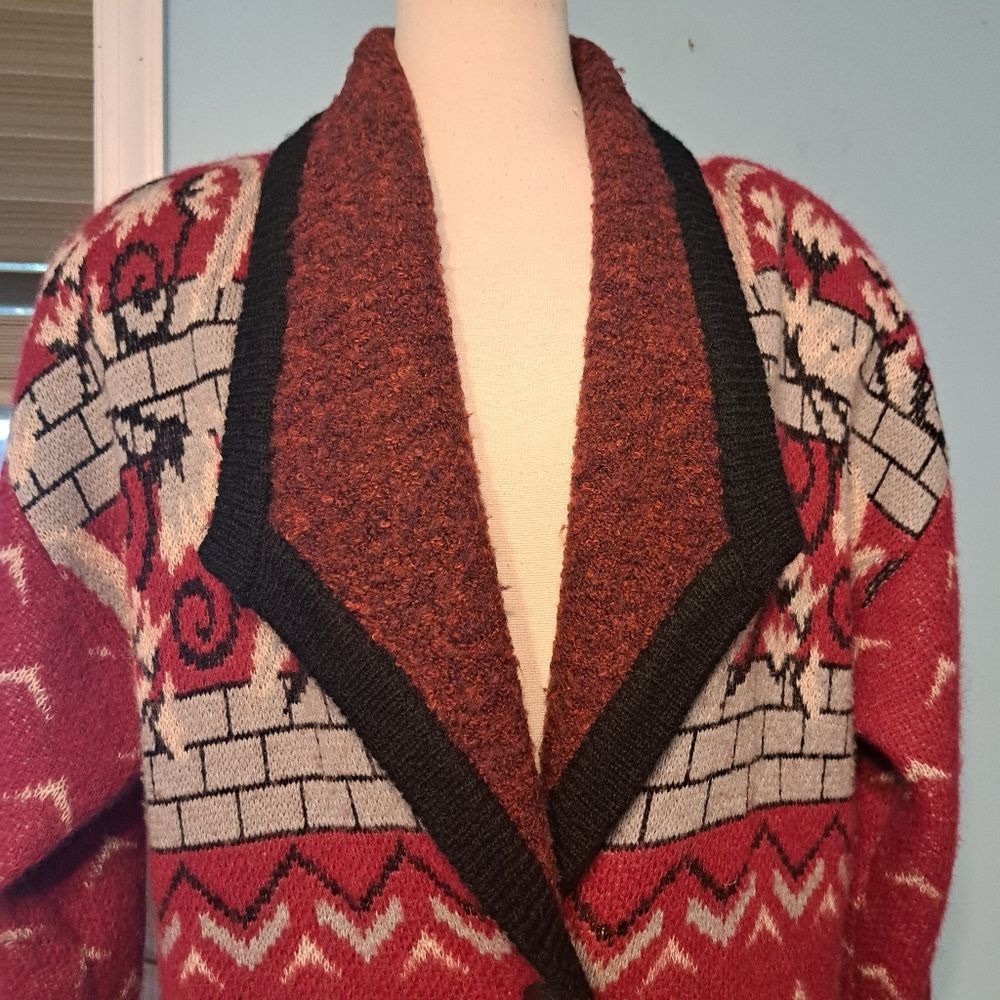 Other Vintage Cervelle Wool Blend Oversized Art To Wear Blanket Ca Size M / US 6-8 / IT 42-44 - 8 Thumbnail