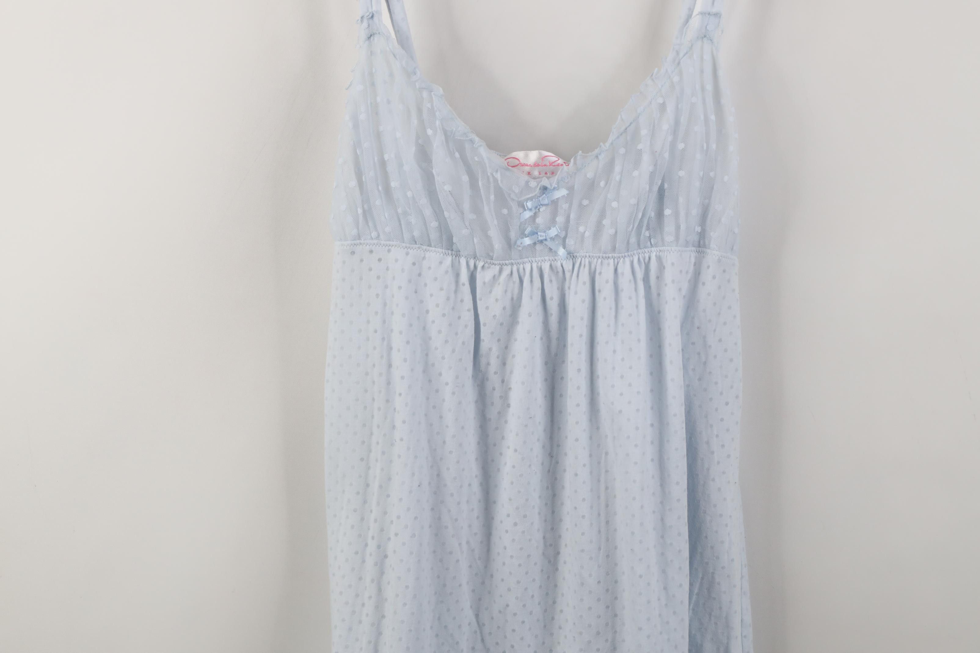 Oscar De La Renta Vintage Y2K Oscar de la Renta Lace Ruffled Night Gown Size XL / US 12-14 / IT 48-50 - 3 Thumbnail