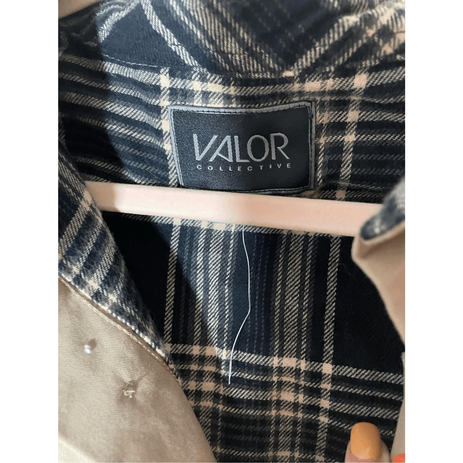 Valor Collective NWT Valor Men's Tan Trucker Plaid Lined Button Chore Jacket Size US L / EU 52-54 / 3 - 7 Thumbnail