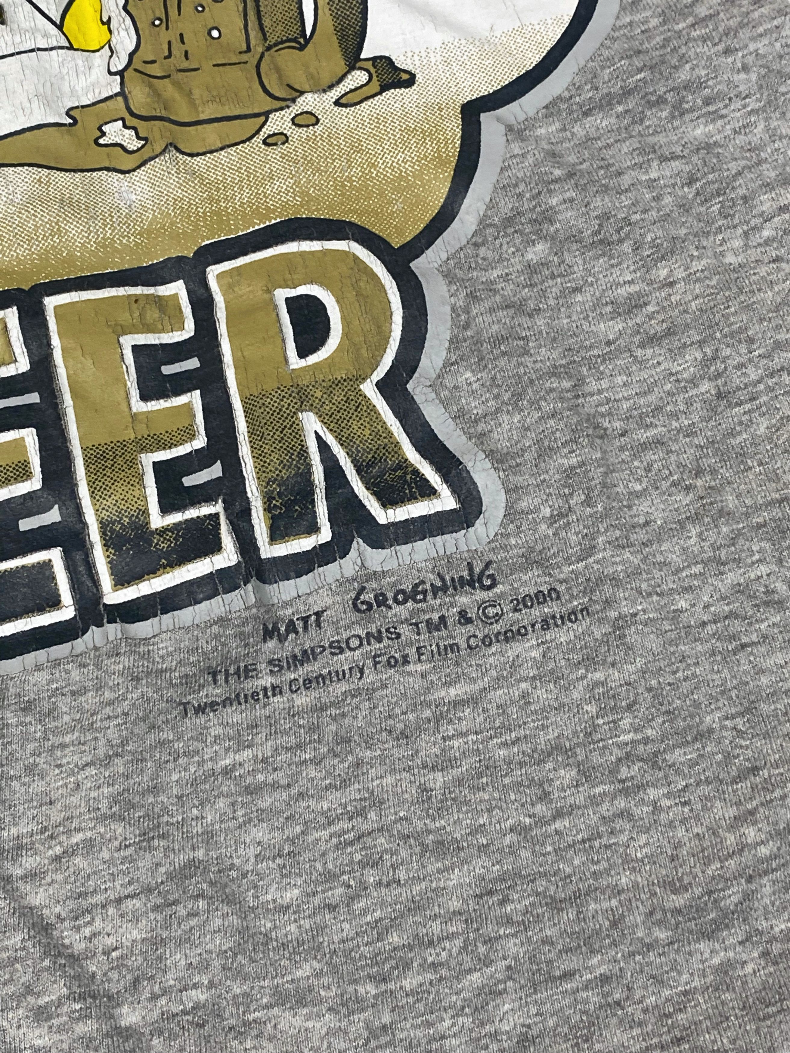 The Simpsons 2000 Vintage SIMPSONS Grey Big Logo Homer T-Shirt Y2k M575 Size US XL / EU 56 / 4 - 6 Thumbnail