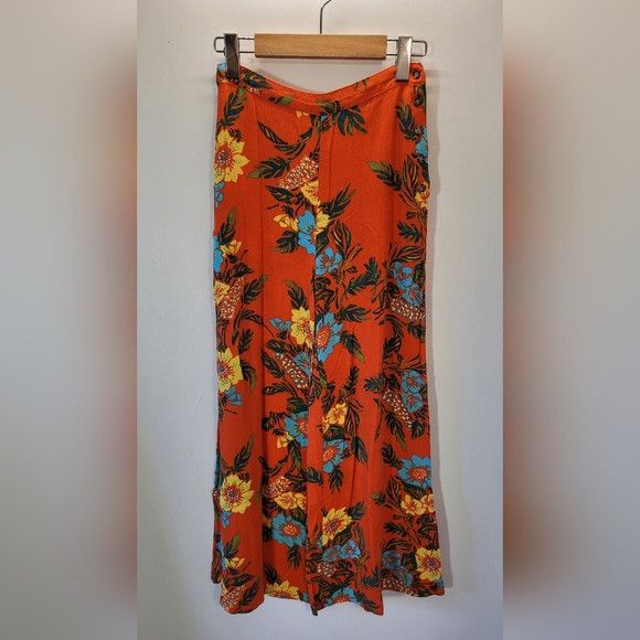 Free People Free People Tropical Hawaiian Flowers Beach Pants - Size 0 Size 25" / US 0 / IT 36 - 1 Thumbnail