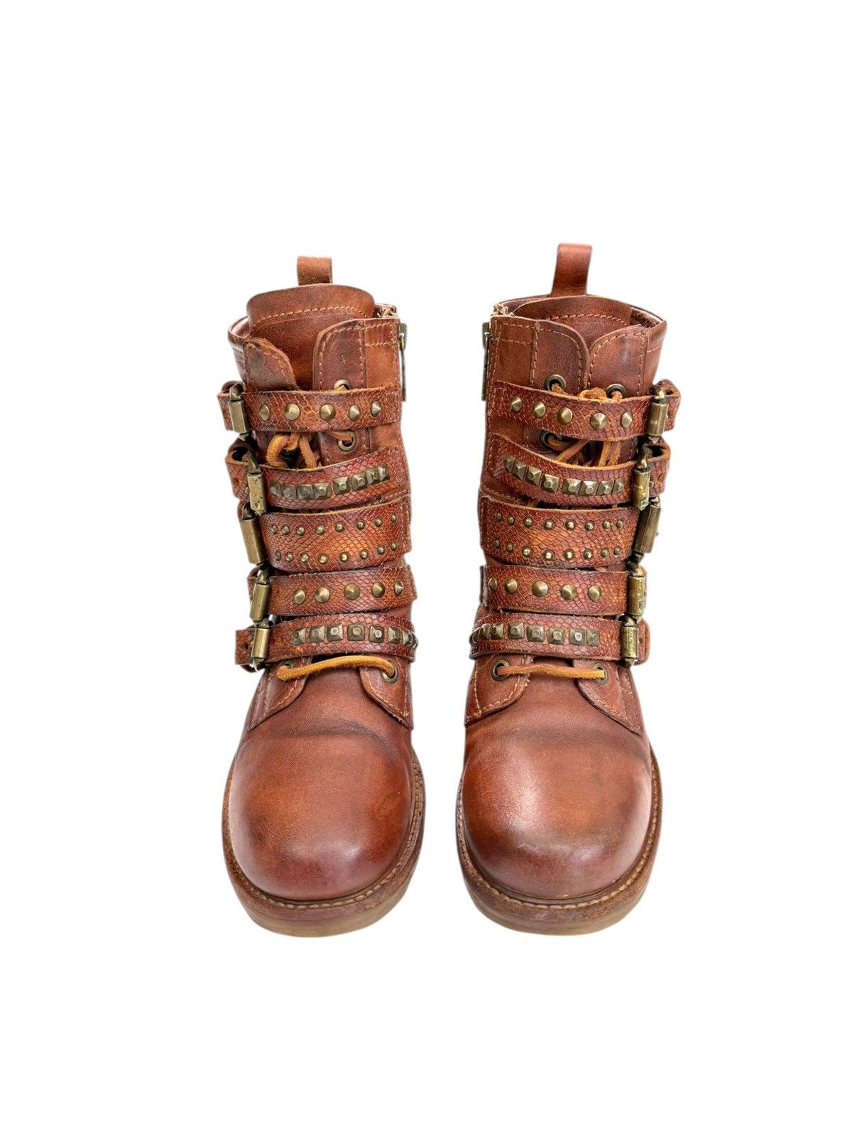 A.S.98 Vintage A.S. 98 Leather Belted Ankle Avantgarde boots Size US 6 / IT 36 - 3 Thumbnail