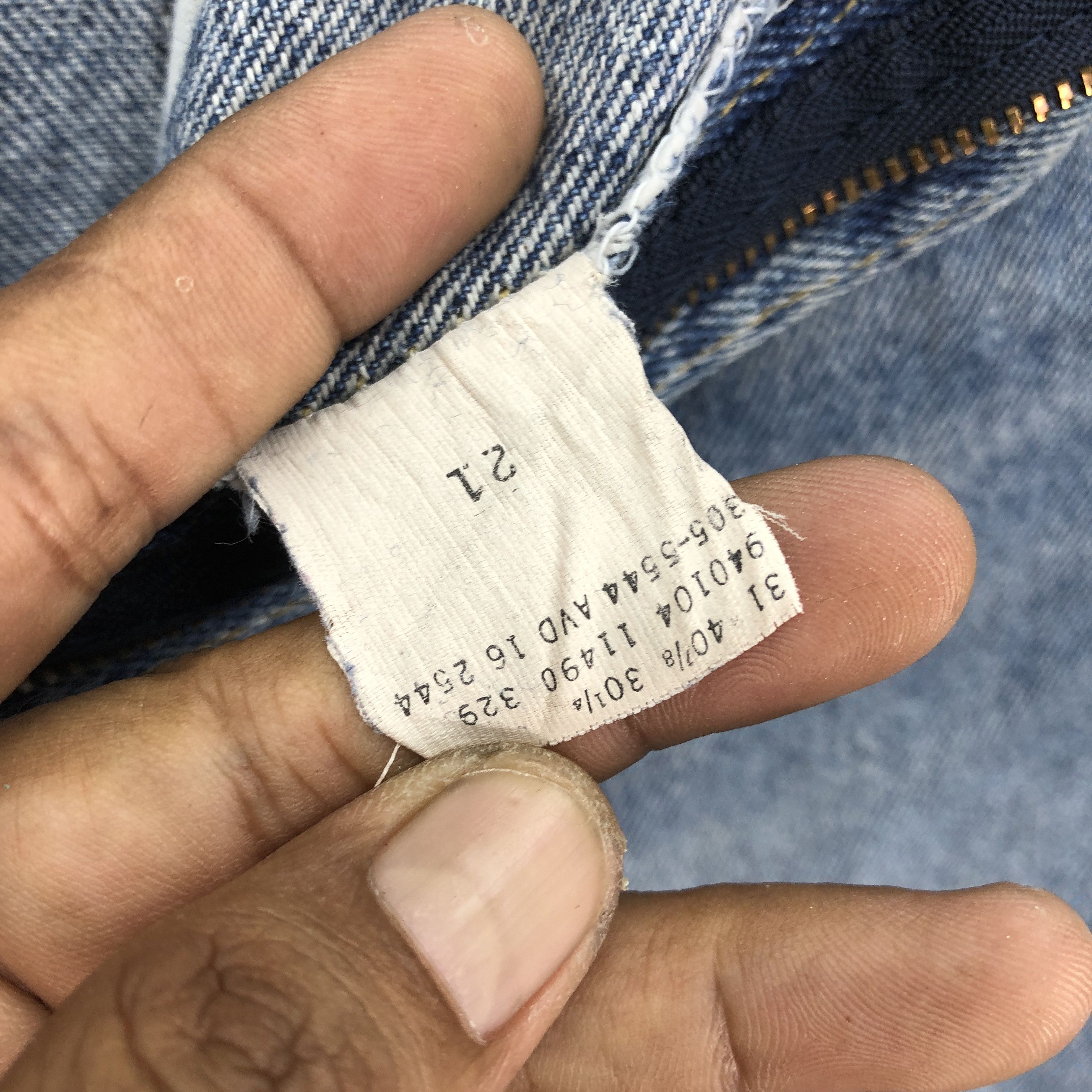 Lee × Vintage Vintage 90s Lee Light Wash Jeans Tapered Lee Sunfaded Denim Size US 30 / EU 46 - 10 Thumbnail