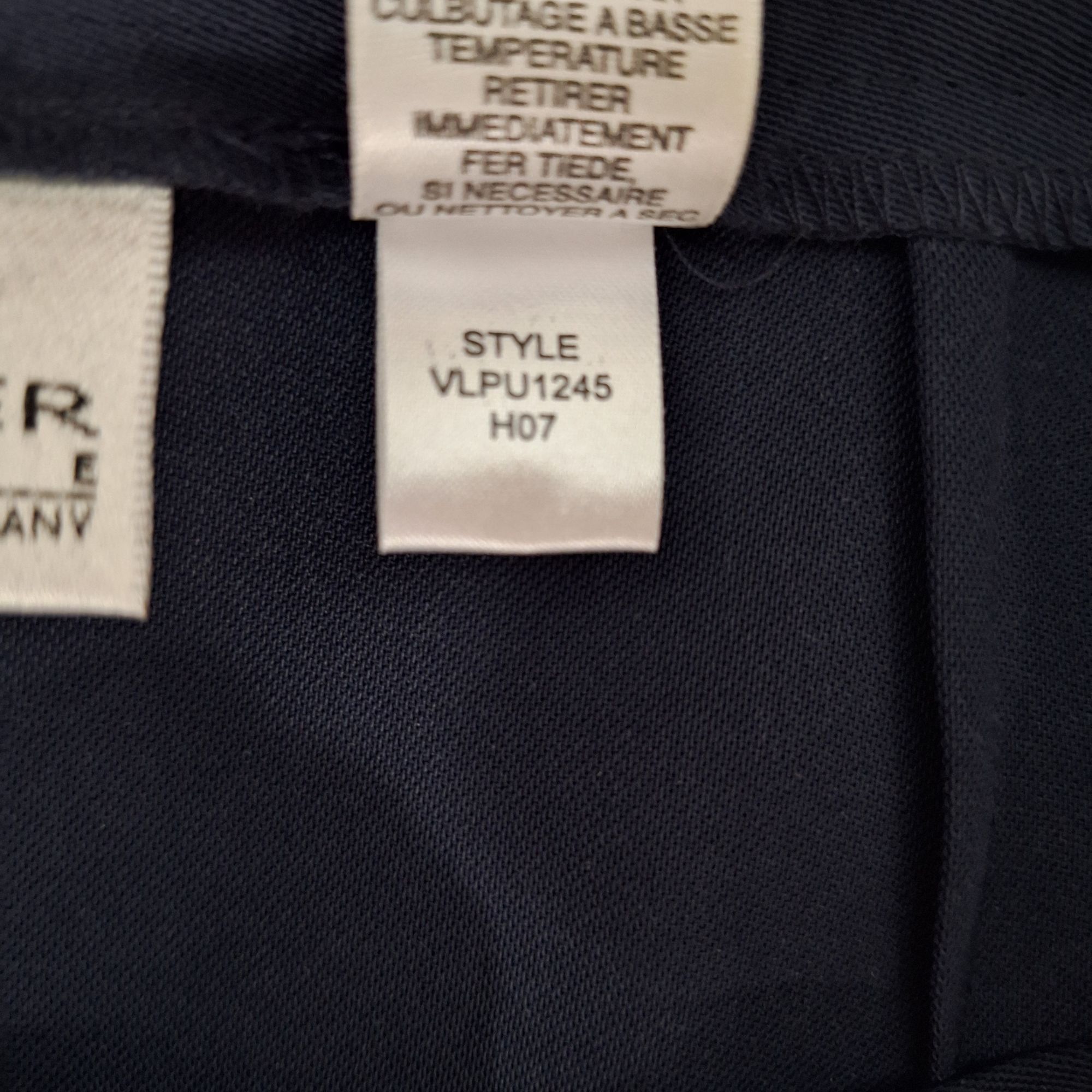Other Villager Petite Liz Claiborne Navy Blue Dress Pants 14P Care Size 36" / US 14 / IT 50 - 6 Thumbnail