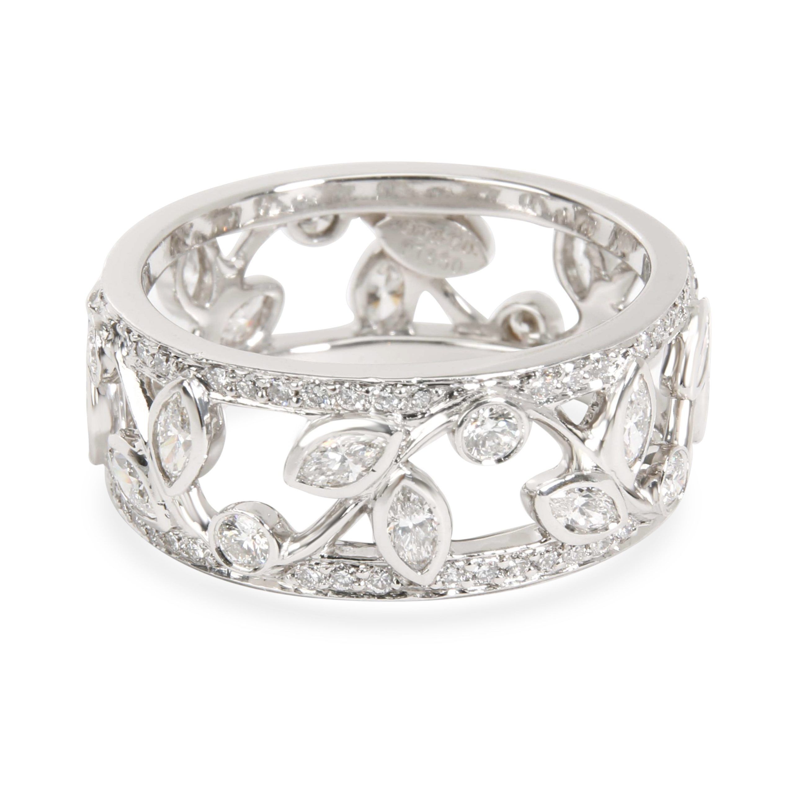 Tiffany & Co. Vine Diamond Band in Platinum 1.36 CTW