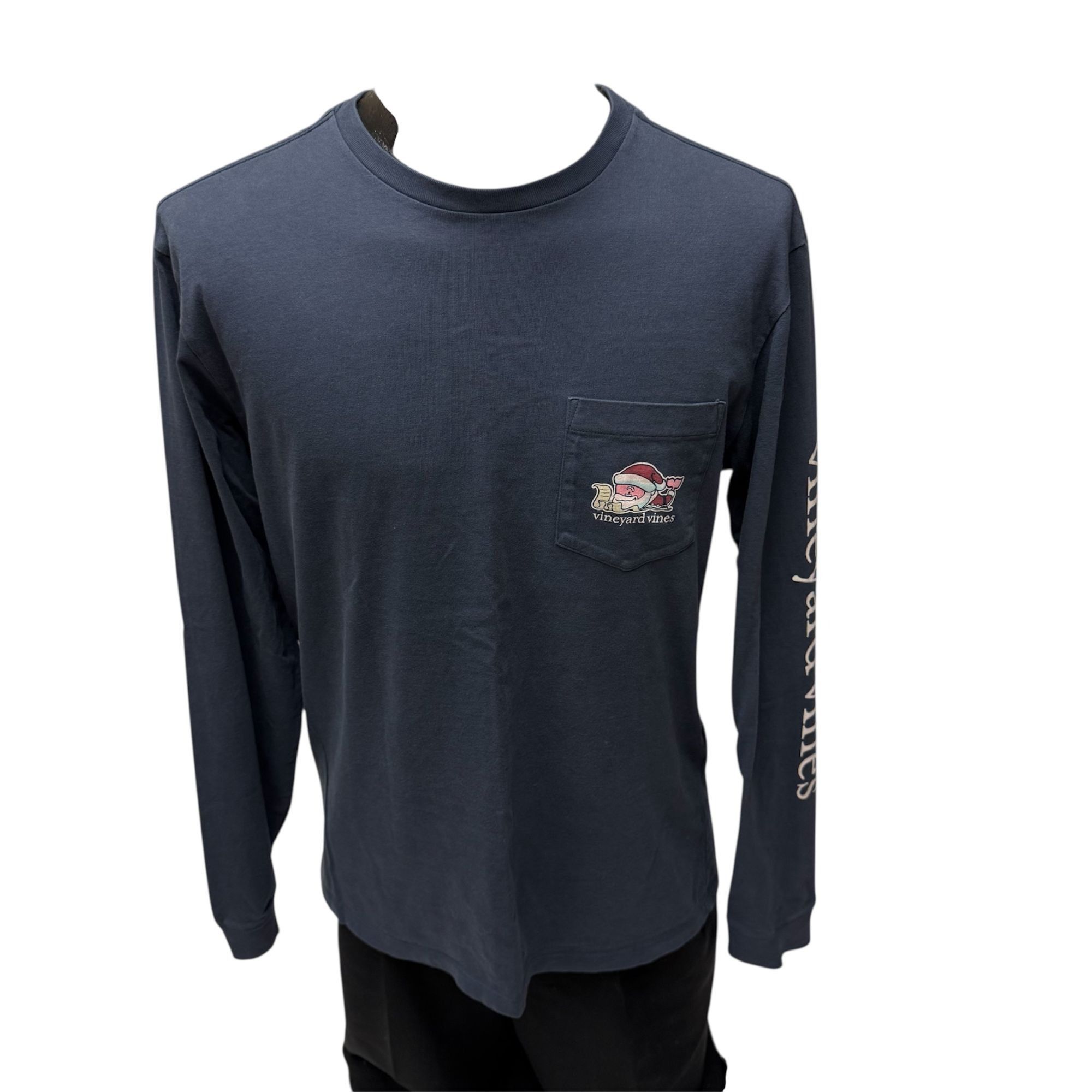 Vineyard Vines 90's Y2K Vineyard Vines Christmas SANTA WHALE Logo T Shirt Size US S / EU 44-46 / 1 - 2 Thumbnail
