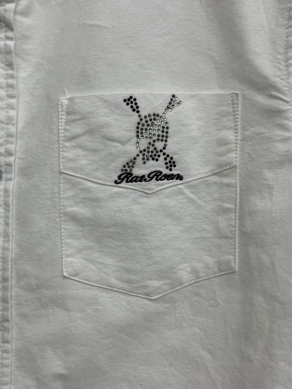 Mastermind Japan × Roen ROEN MASTERMIND Japan Swarovski Skull Logo B/D Shirt Size US L / EU 52-54 / 3 - 17 Thumbnail