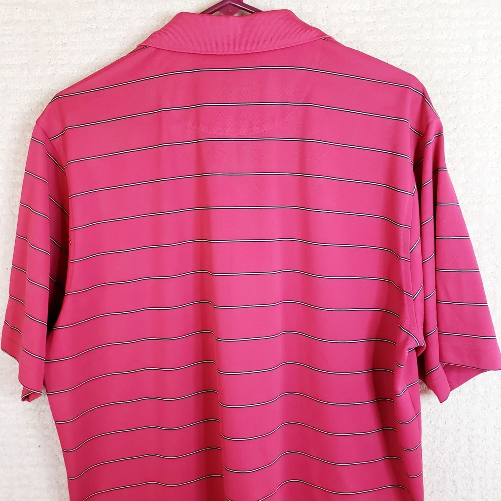 Vintage Donald Ross Polo Shirt M Pink Striped Golf Polo SS Men Size US M / EU 48-50 / 2 - 7 Thumbnail