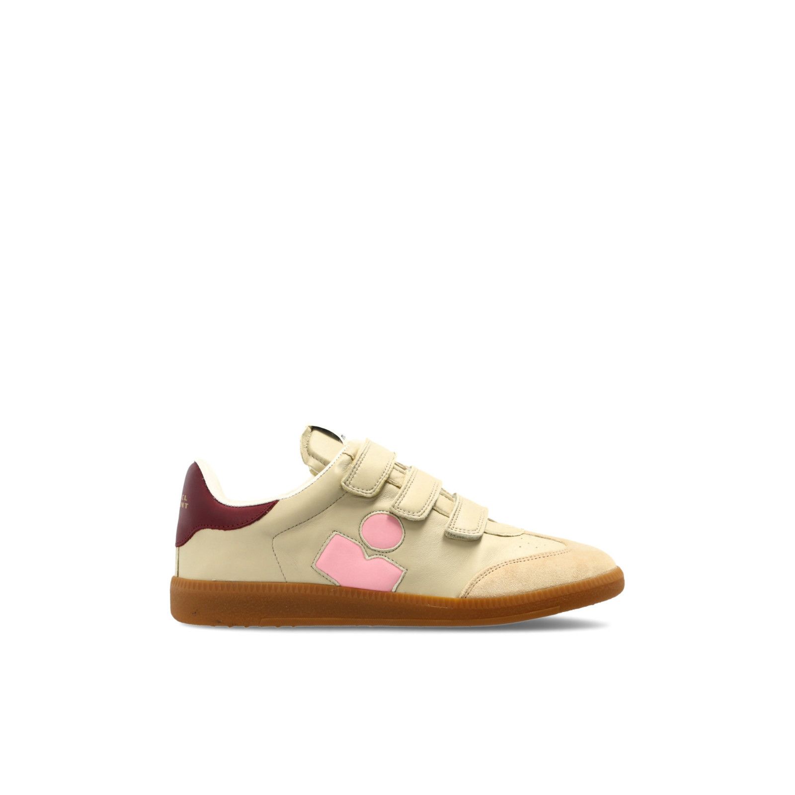 ISABEL MARANT Beth Beige Leather Sports Sneakers New & Authe