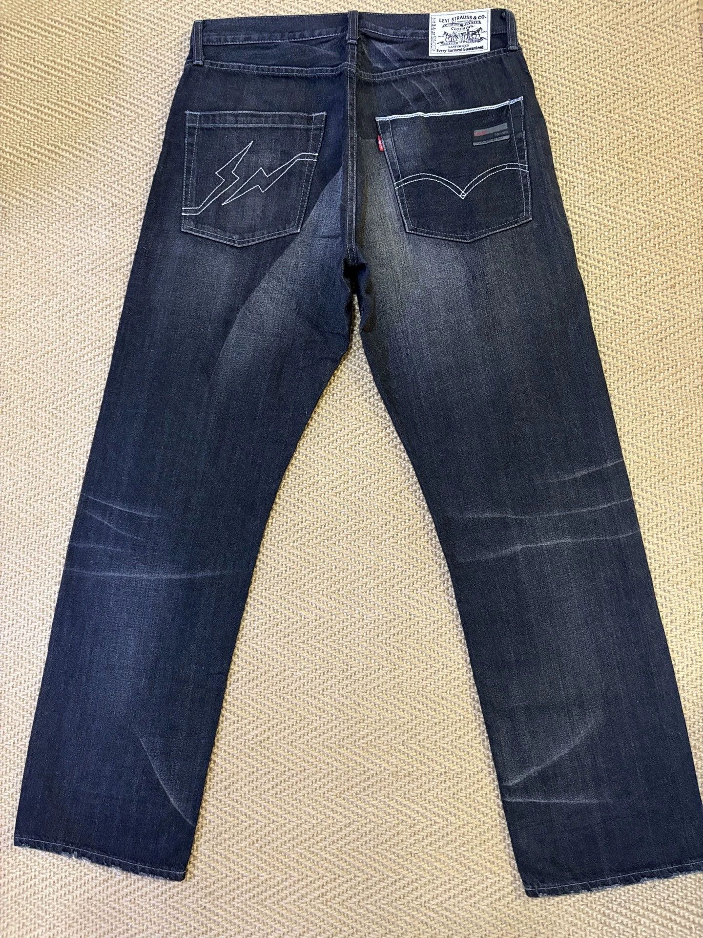 Levi's LEVIS FENOM 505 W34 Black Heavy Wash White-Button Size US 34 / EU 50 - 2 Thumbnail