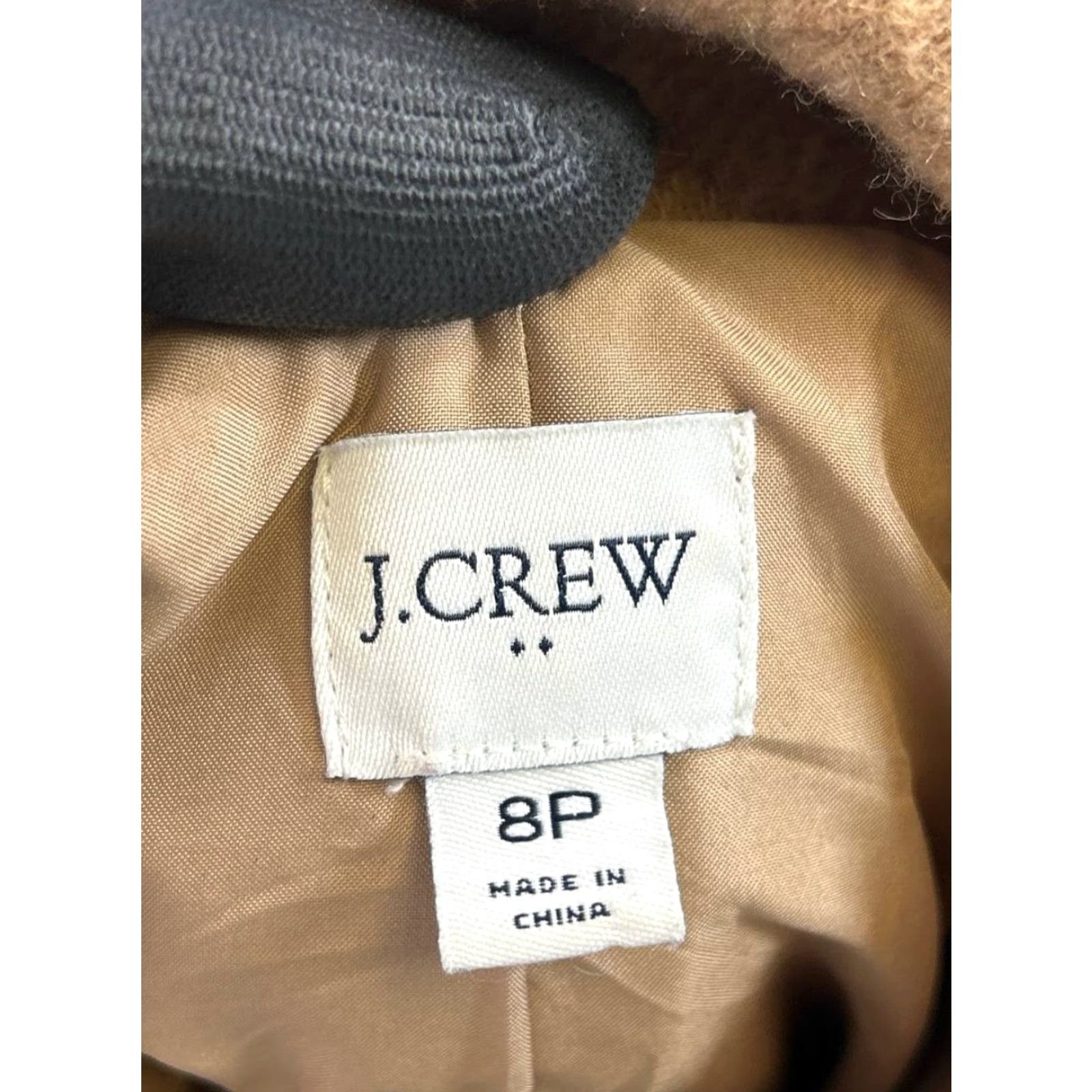 J.Crew J.CREW Coat 8 Petite Brown Wool Blend Overcoat Tweed Solid Womens Size M / US 6-8 / IT 42-44 - 3 Thumbnail