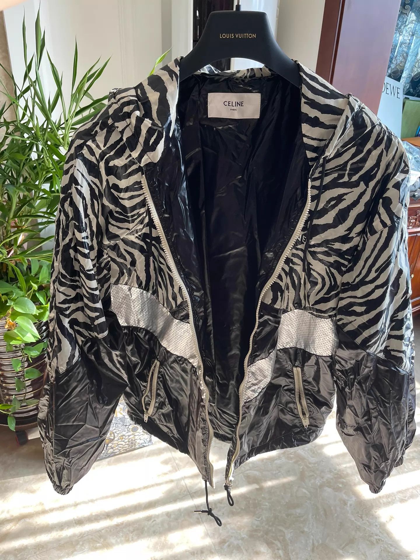 Celine Celine New Zebra Stripe Panelled Jacket 50 Tried Authentic Size US M / EU 48-50 / 2 - 1 Thumbnail