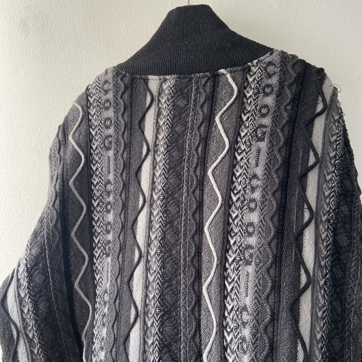 Coogi × Vintage Vintage Coogi Sweater Leather Jacket Size US XXL / EU 58 / 5 - 18 Thumbnail