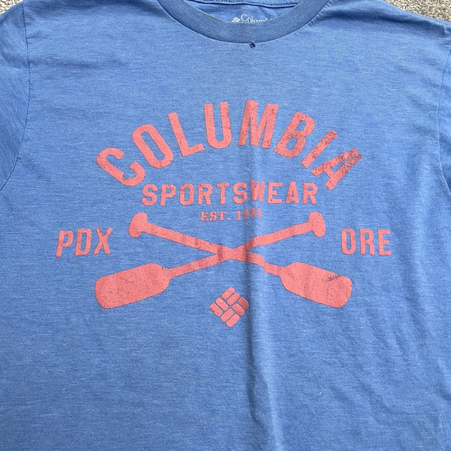 Vintage Columbia T-Shirt Men Small Blue Crew Neck Short Sleeve Casual Tee Top Mens Regular Size S Size US S / EU 44-46 / 1 - 5 Thumbnail