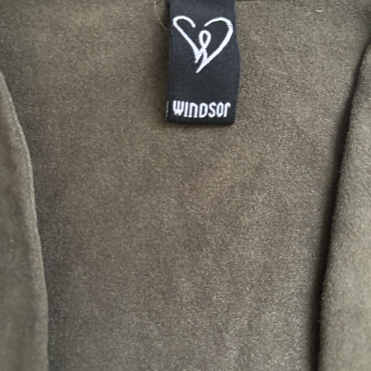 Other Windsor Army Green Studded Bodysuit Faux Suede V neck large Size L / US 10 / IT 46 - 3 Thumbnail