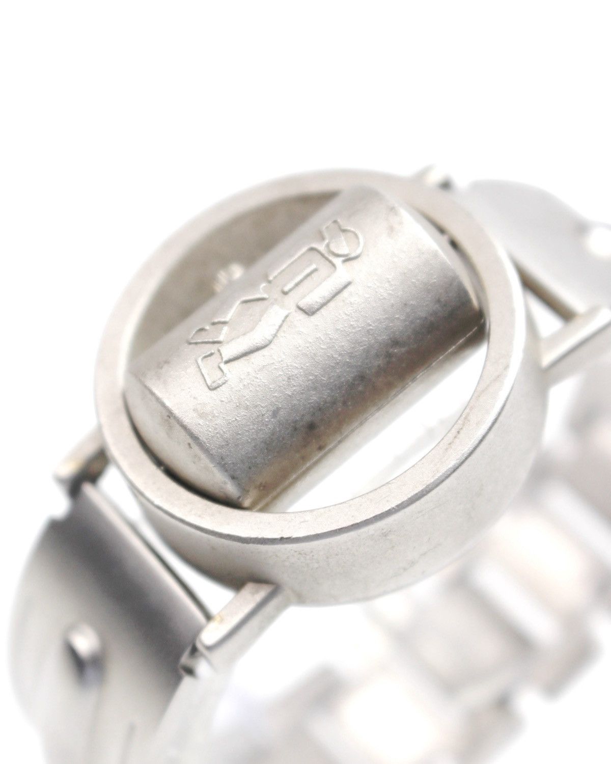 Vintage 1999 STORM LONDON REVOLVER ROTATING CYLINDER SILVER WATCH Size ONE SIZE - 8 Thumbnail