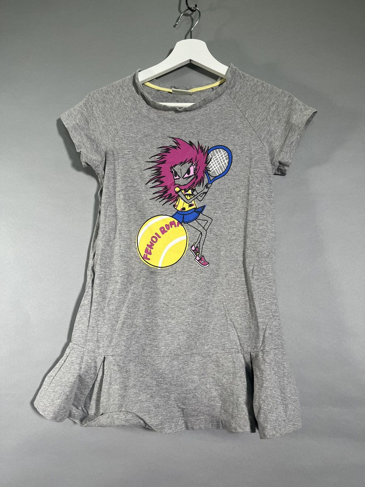 Designer Fendi Roma Gray Fendi Tennis Blouse Size M / US 6-8 / IT 42-44 - 1 Thumbnail
