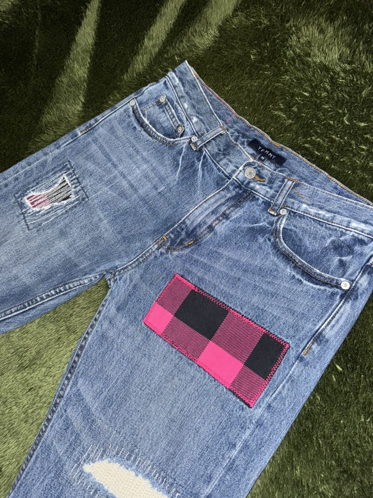 Tommy Hilfiger [M] Tommy Hilfiger japan repair detail washed denim pants Size US 34 / EU 50 - 2 Thumbnail