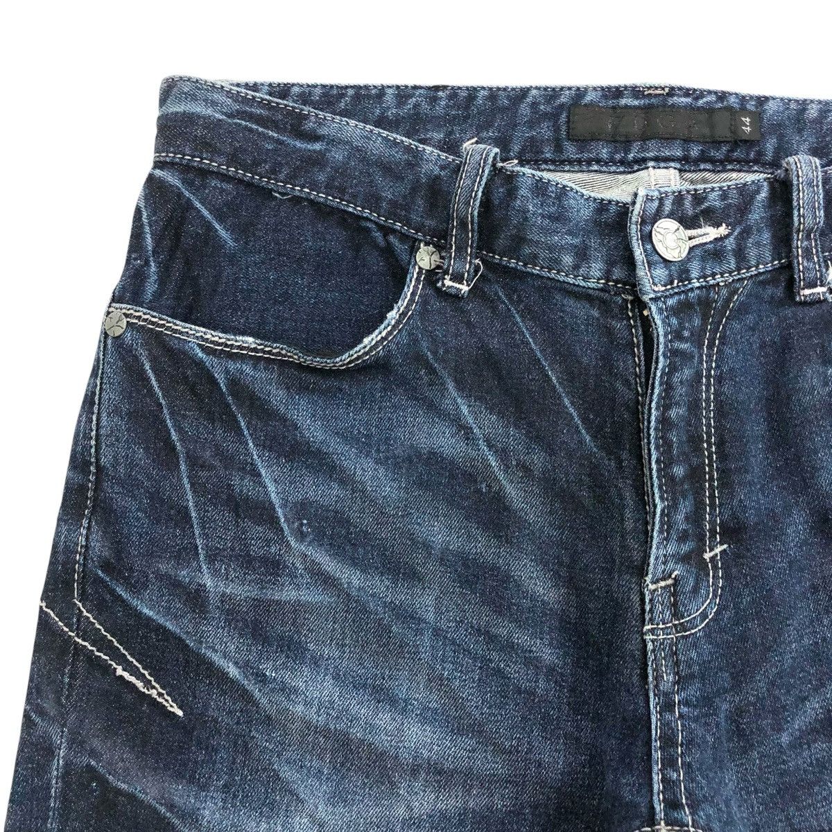 GOSTAR DE FUGA × If Six Was Nine × Le Grande Bleu (L.G.B.) Y2K FUGA Whiskered Faded Punk Lgb Style Skinny Jeans Size US 30 / EU 46 - 6 Thumbnail