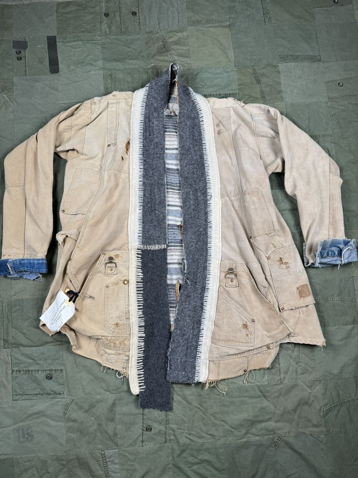 Greg Lauren Carhart / Vintage Blanket Stripe Kimono | Grailed