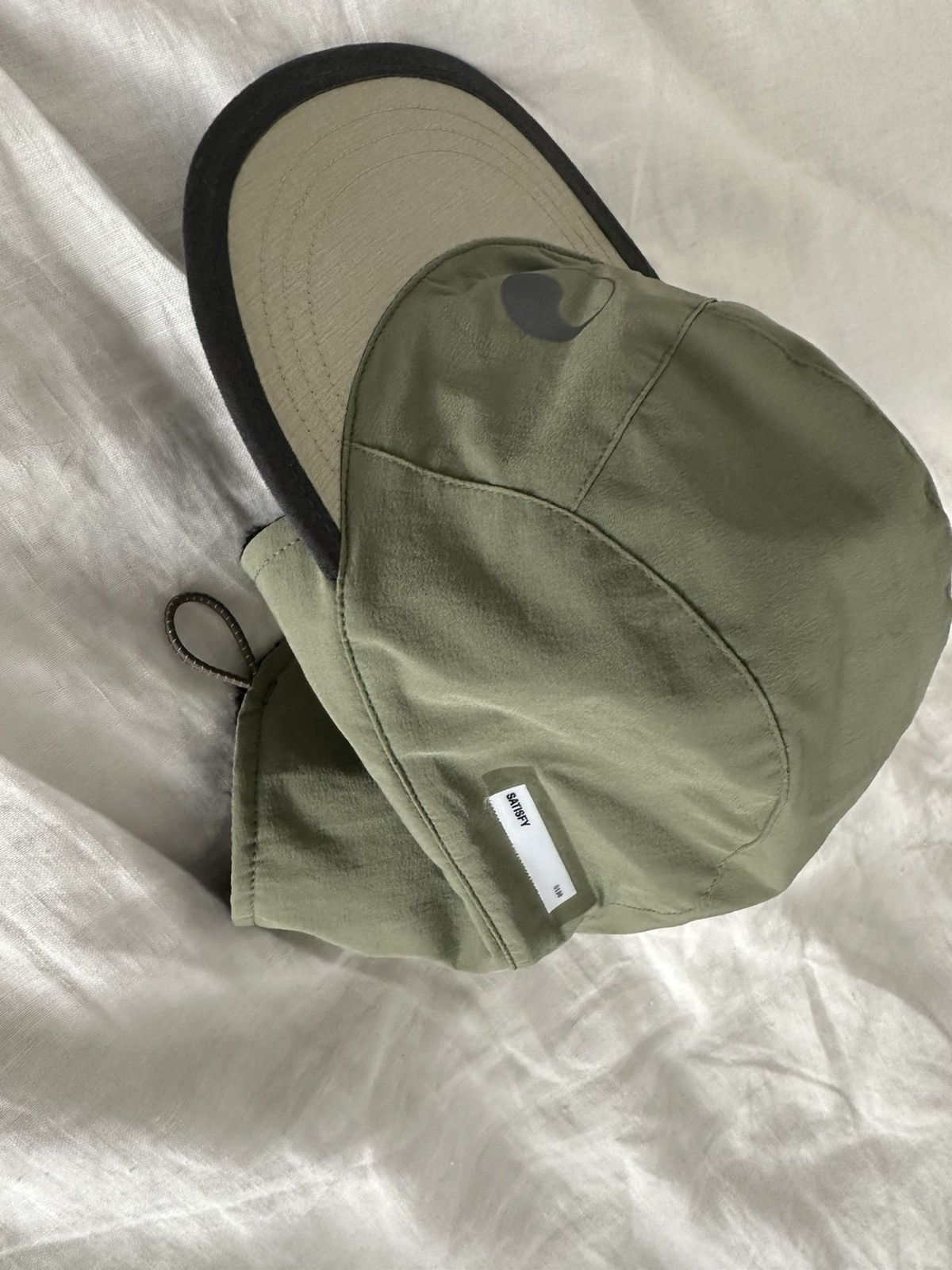 Our Legacy × Satisfy Peaceshell Sherpa Hat - Oil Green | Grailed