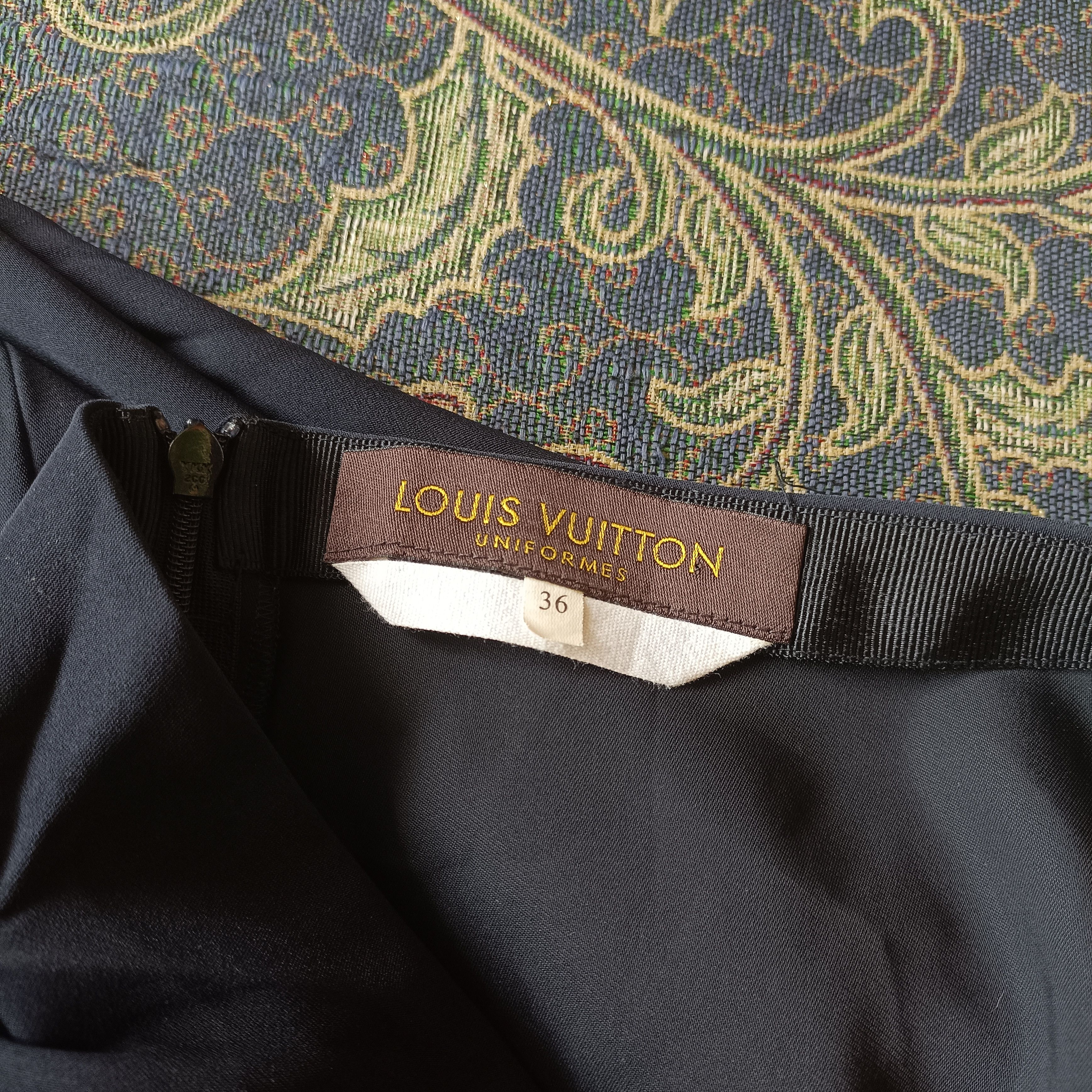 Louis Vuitton Louis Vuitton Skirt blue navy workwear uniformes Size 28" / US 6 / IT 42 - 5 Thumbnail