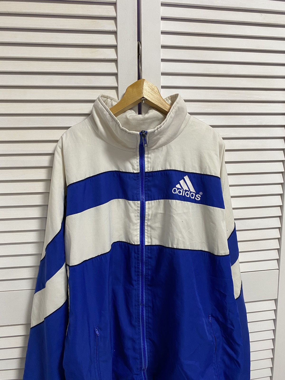 Adidas Vintage 90s Zip Up Sweater Adidas Equipment Retro Triples Size US XL / EU 56 / 4 - 2 Thumbnail