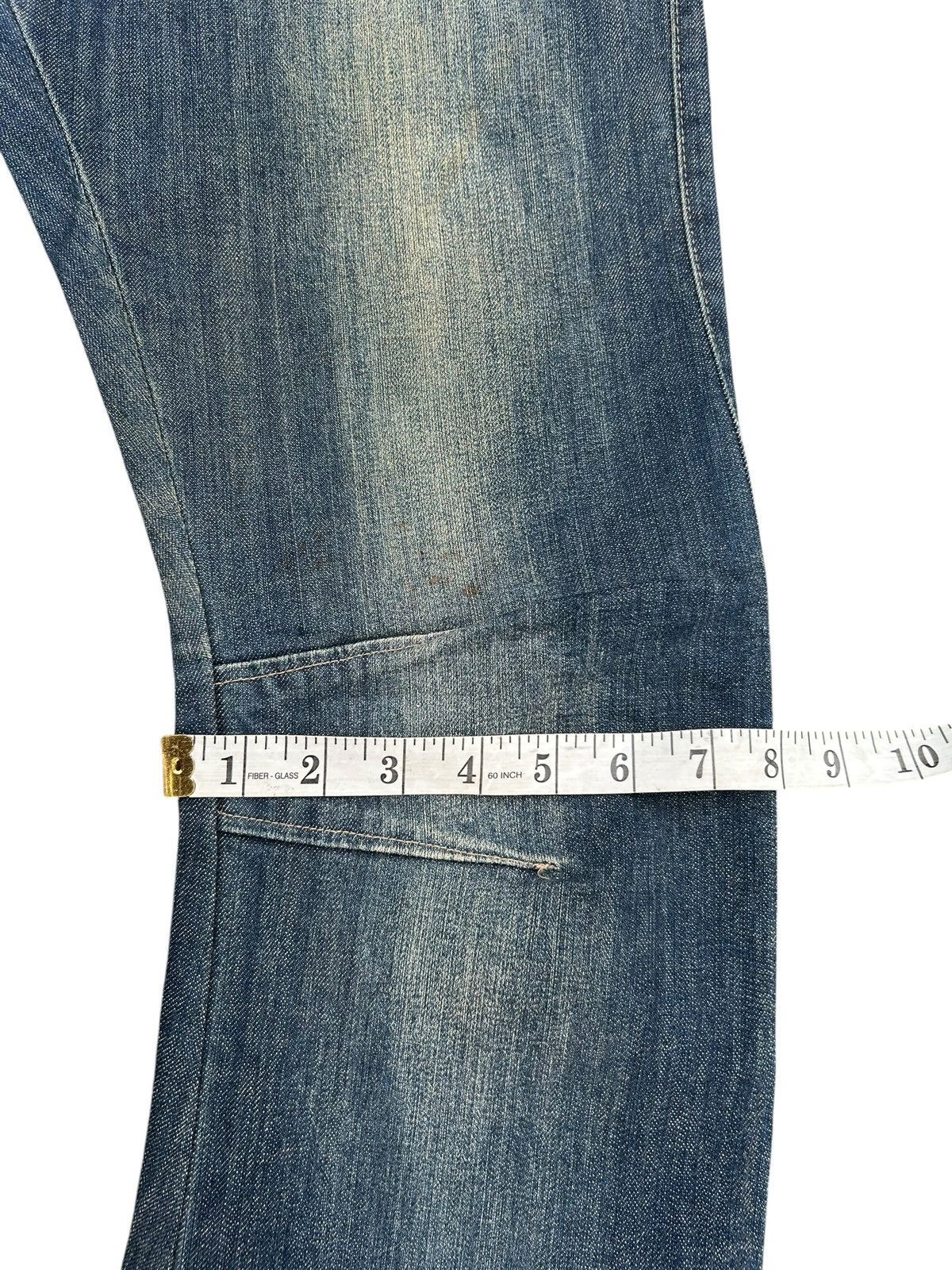 If Six Was Nine PPFM Japanese Punk Style Curve Cut Denim Jeans Size US 31 - 16 Thumbnail