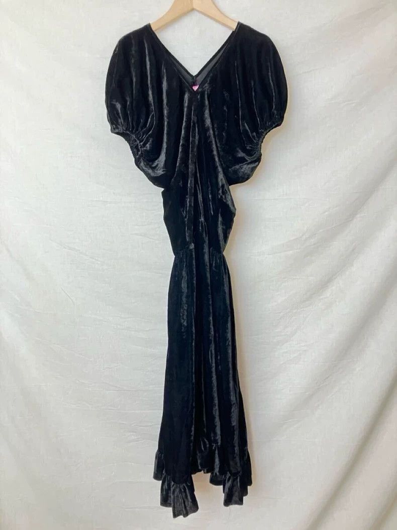 Comme des Garcons Black retro velvet dress