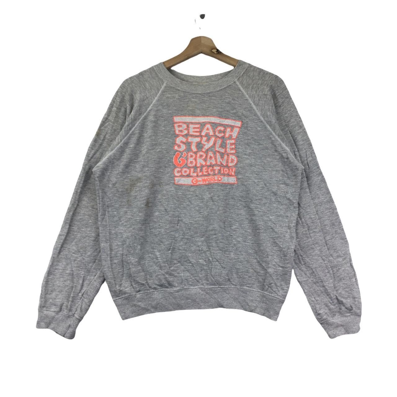 Vintage Vtg 80’ BEACH SURFING G’BRAND Hanes Sweatshirt Sweater Size US L / EU 52-54 / 3 - 1 Thumbnail