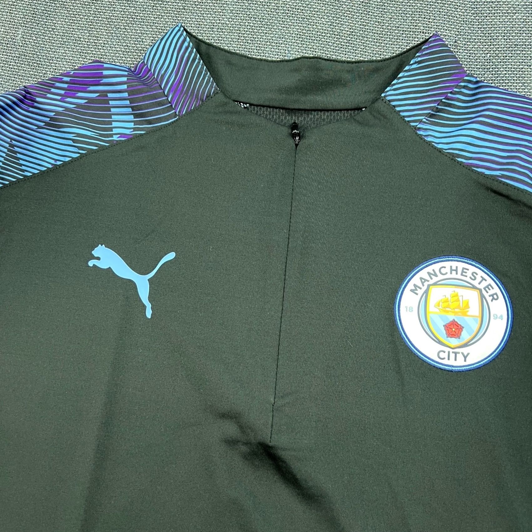 Puma Manchester City Puma 2018-2019 Training Top Mens Medium Football Drill 1/4 Zip Shirt Black 1/4 Zip PUMA Mens Training Top Football Drill 2018-2019 Size US M / EU 48-50 / 2 - 3 Thumbnail