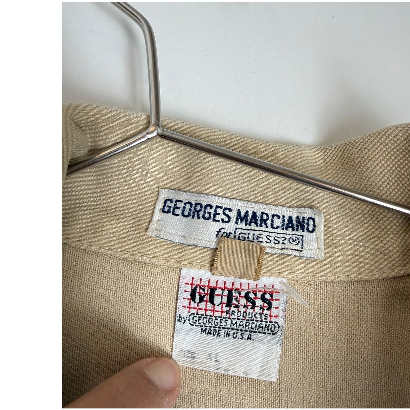 Guess Vintage 80s Guess by Georges Marciano USA Denim Trucker Size US XL / EU 56 / 4 - 5 Thumbnail