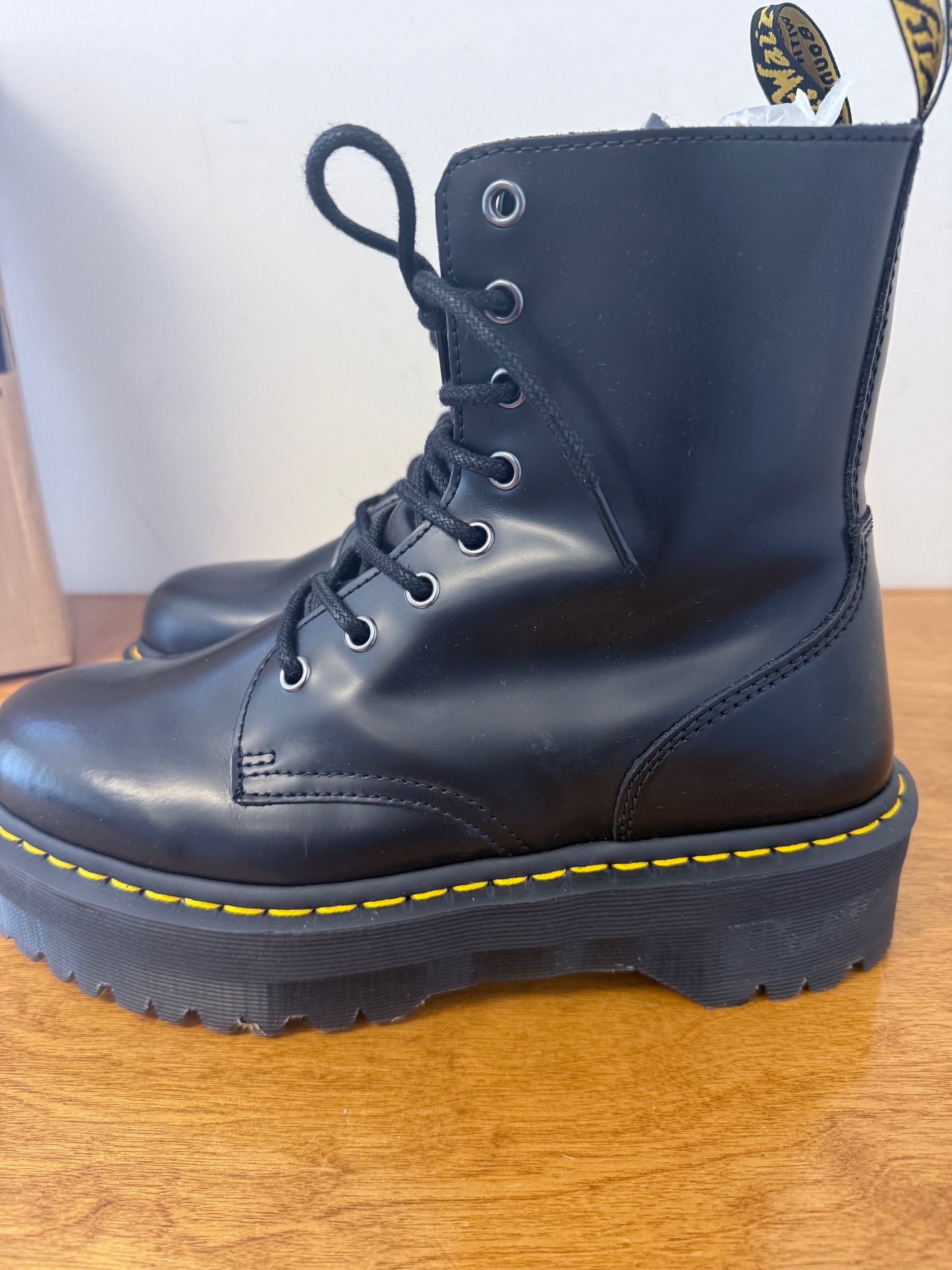 Dr. Martens Dr. Martens Jadon Black Platform Boots w/ Zipper Women’s 9 Size US 8 / EU 41 - 7 Thumbnail