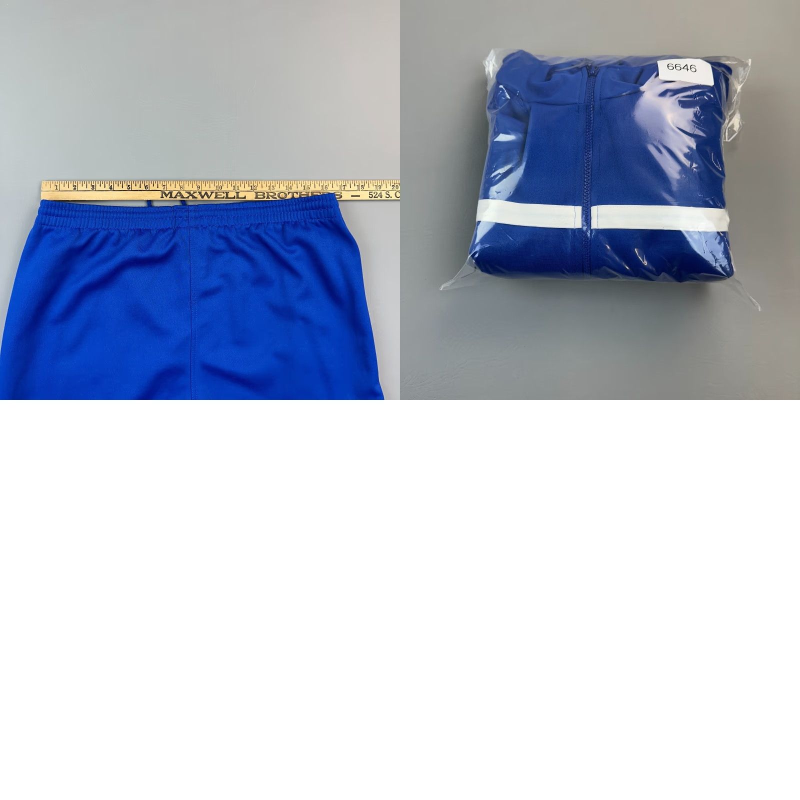 Puma VINTAGE Puma Tracksuit Mens Small Blue Geometric Stirrup Ankle Zip Pants 90s Size 36R - 11 Thumbnail