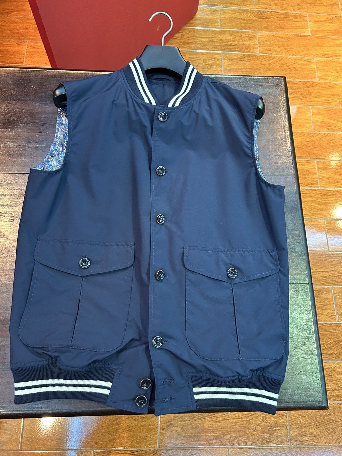 image of Loro Piana Vest in Navy, Men's (Size Medium)