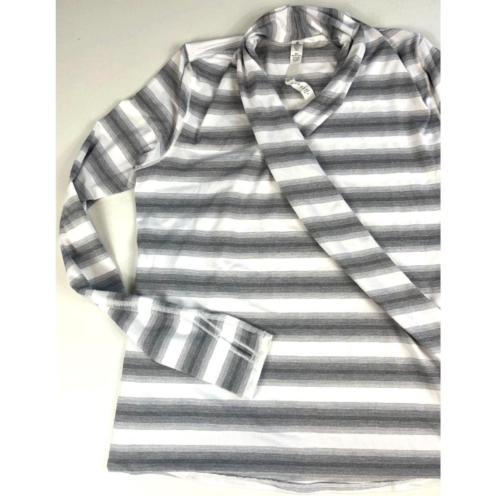 Lululemon Women's Lululemon Iconic Wrap Long Sleeve Striped Lightweight Sz 4 Size S / US 4 / IT 40 - 4 Thumbnail