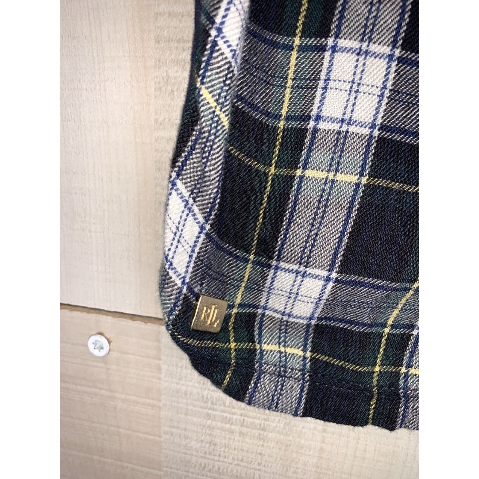 Ralph Lauren Lauren Ralph Lauren Womens Green Plaid Short Sleeve T Shirt Size M-7208 Size M / US 6-8 / IT 42-44 - 2 Thumbnail
