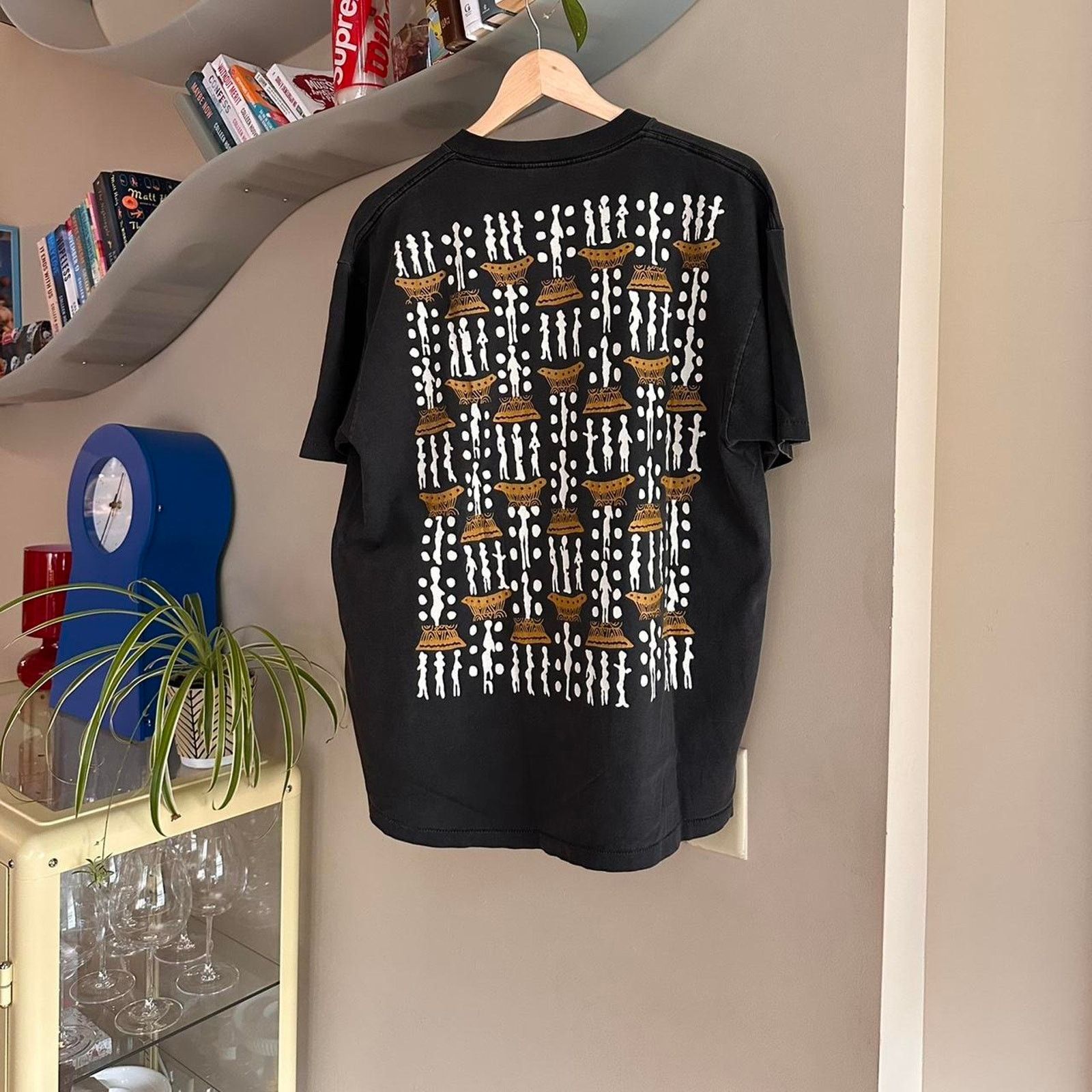 Hanes × Vintage Vintage African Drummer Black History Shirt Size US XL / EU 56 / 4 - 6 Thumbnail