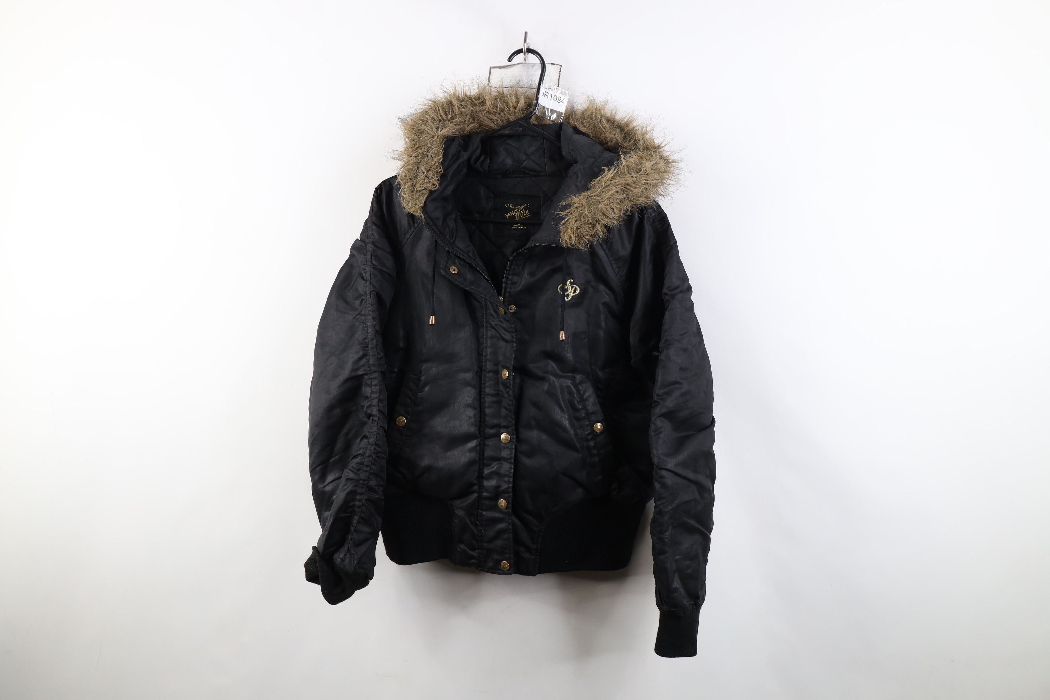 Southpole Vintage 90s Y2K Southpole Caped Hood Babydoll Jacket Black Size XL / US 12-14 / IT 48-50 - 1 Thumbnail