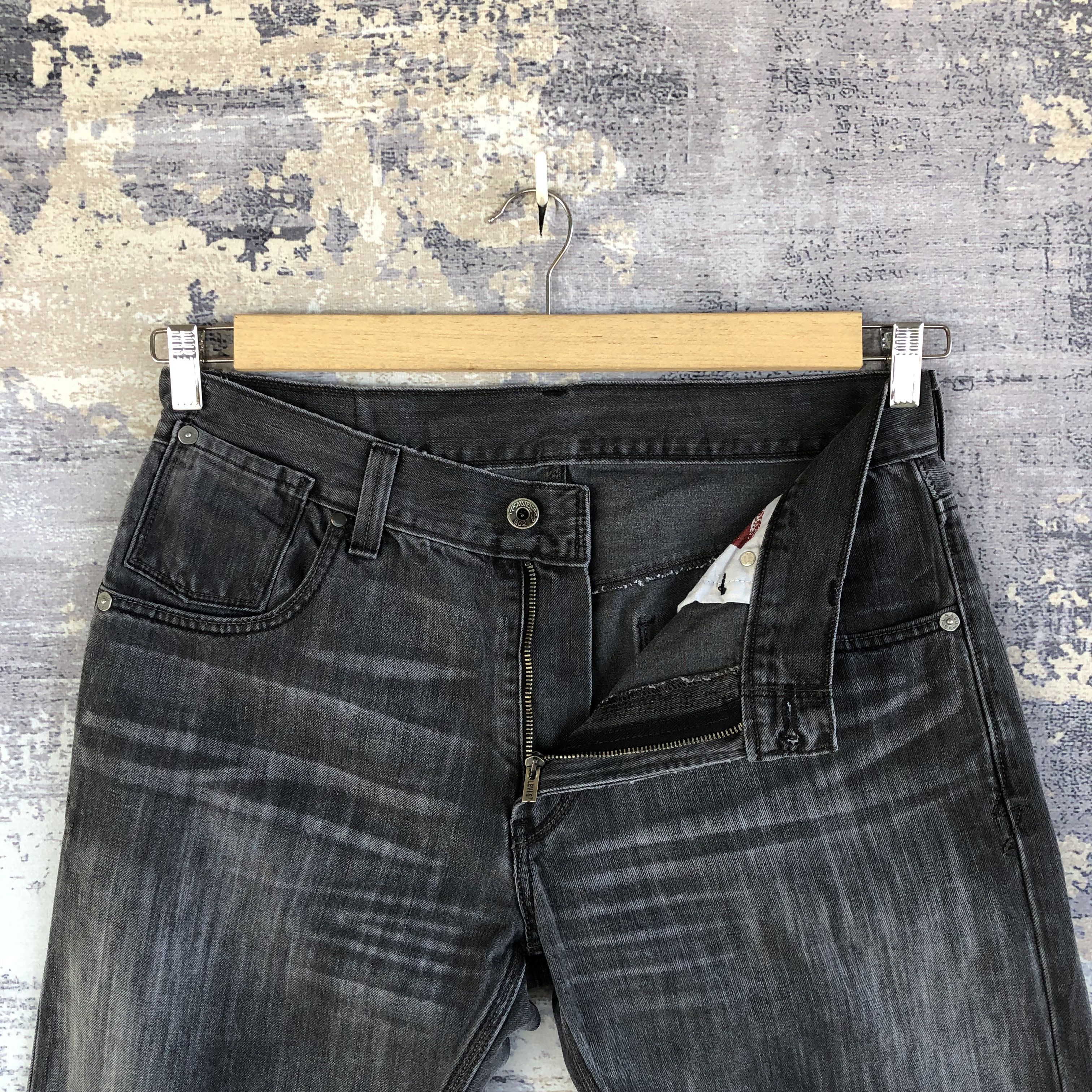Levi's Vintage Super Black Levis 514 Jeans Levi's Faded Denim Size US 32 / EU 48 - 6 Thumbnail