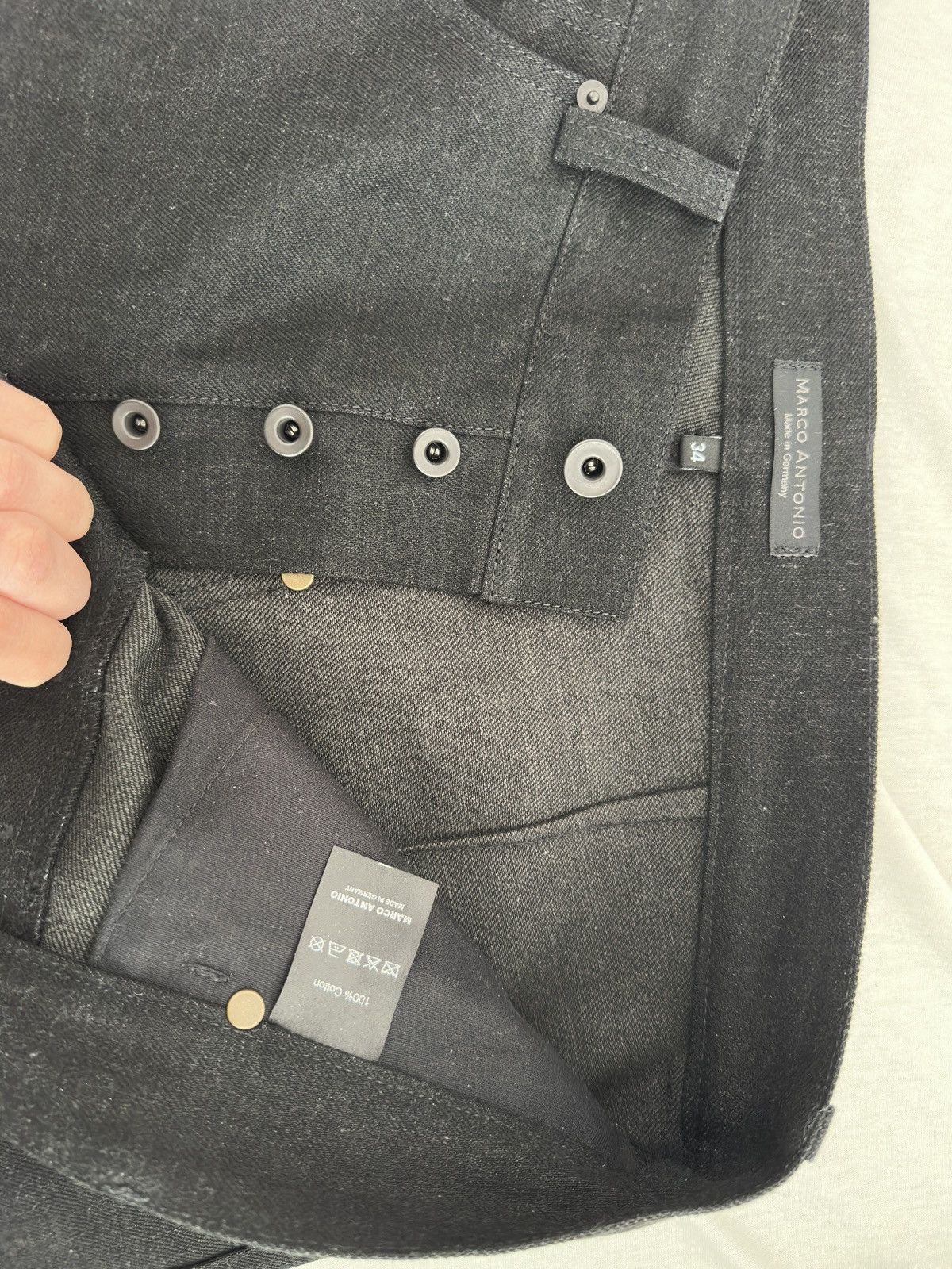 Other Handmade MarcAntonio Blackout Selvedge Denim Custom Cut 34 Size US 34 / EU 50 - 6 Thumbnail