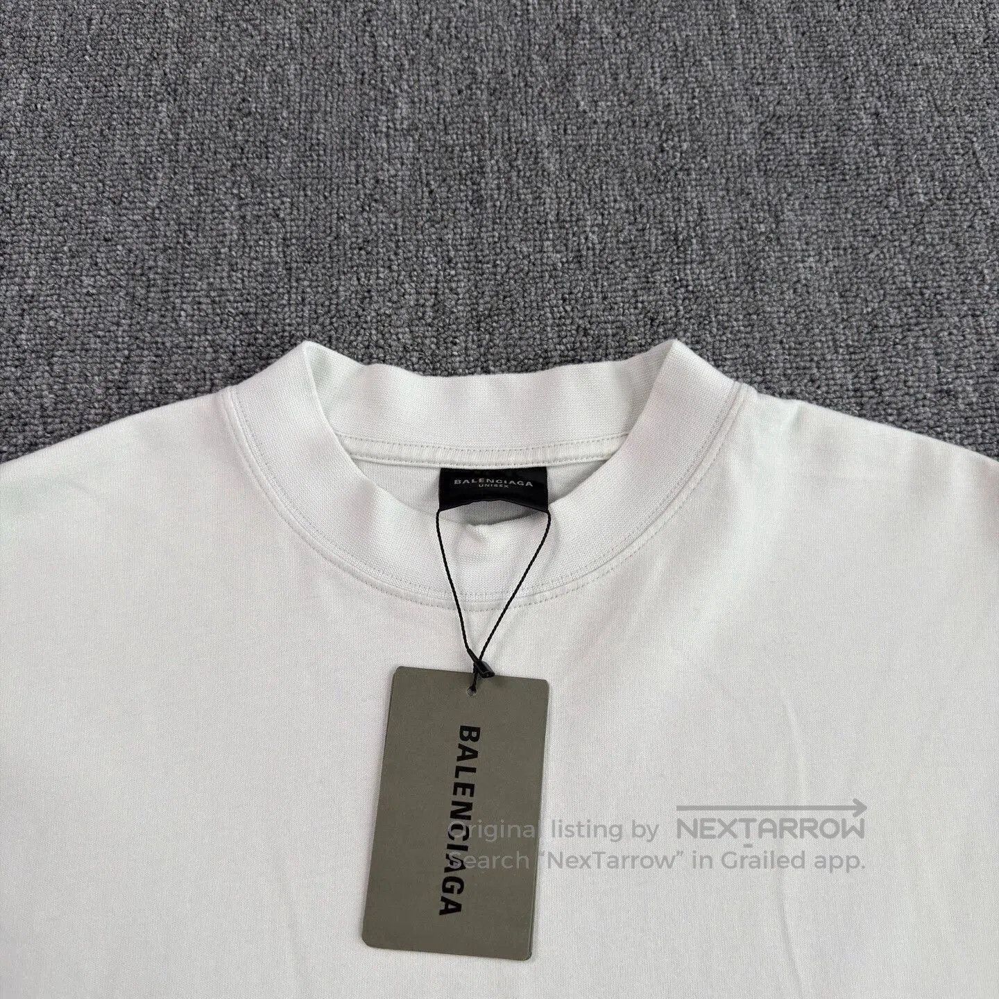 Balenciaga White Short Sleeve Graphic T-Shirt. Size US S / EU 44-46 / 1 - 3 Thumbnail