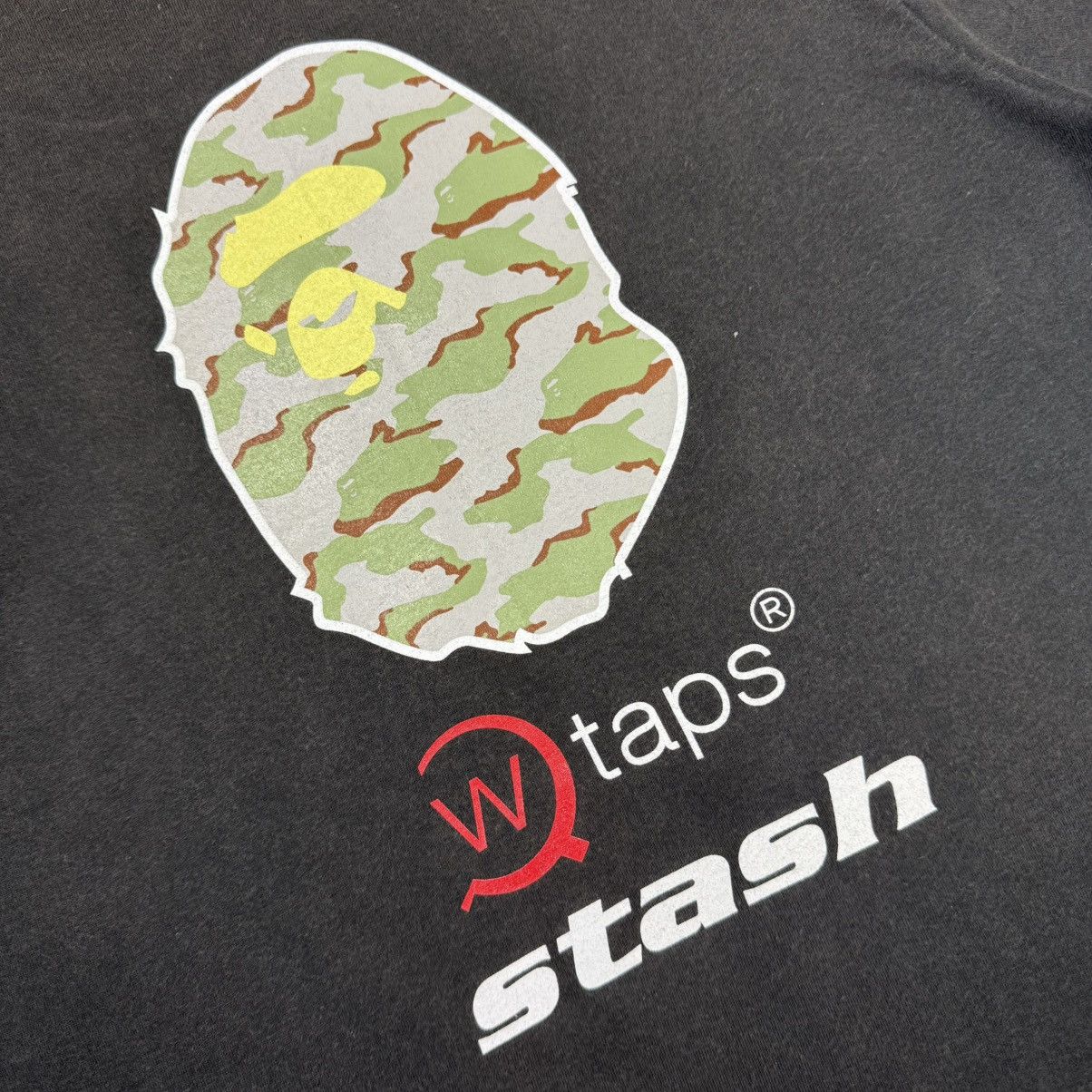 Vintage Vintage Bape X Wtaps X Stash T-shirt Size US M / EU 48-50 / 2 - 7 Thumbnail