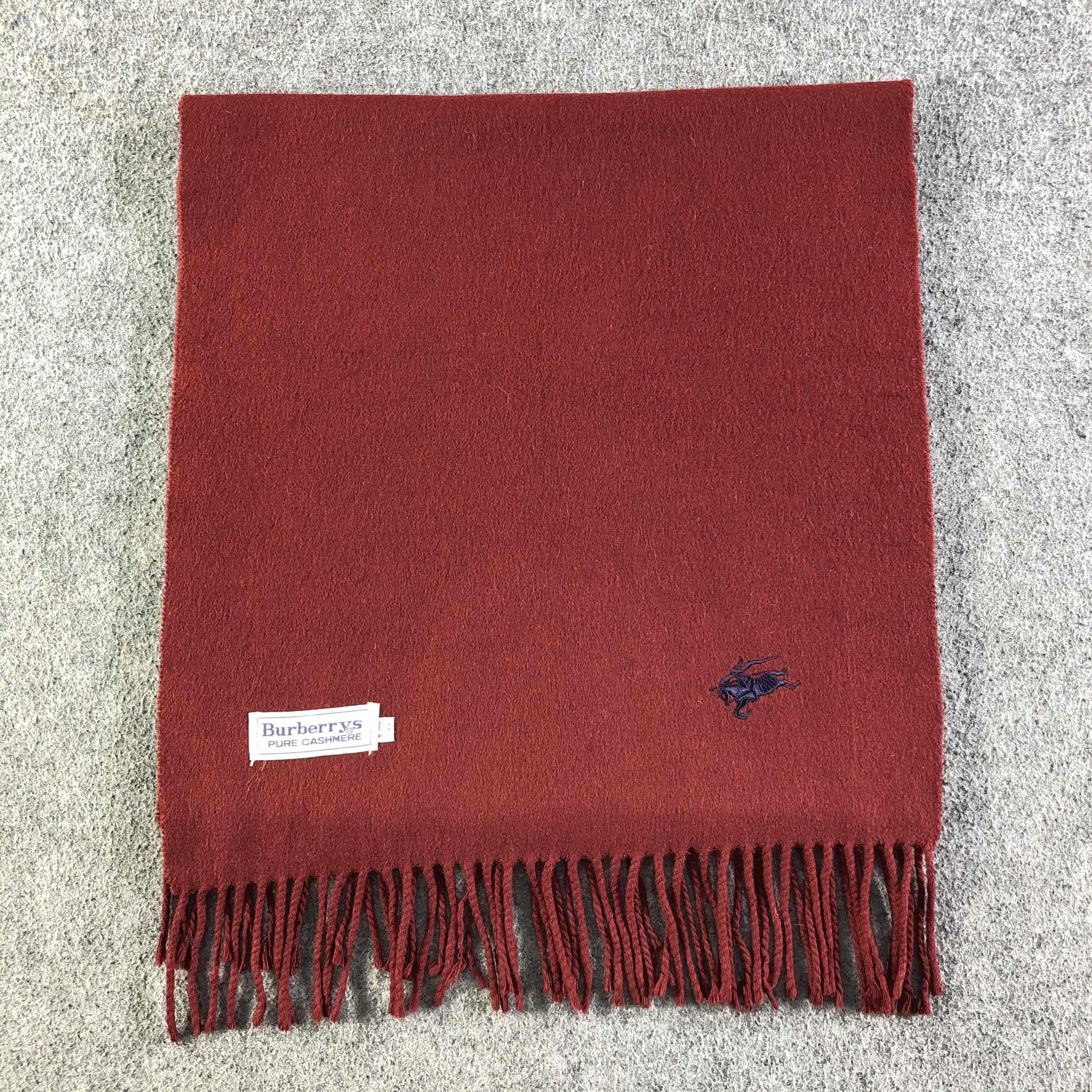 Burberry Burberrys Pure Cashmere Scarf / Muffler / Neckwear P029 Size ONE SIZE - 2 Thumbnail