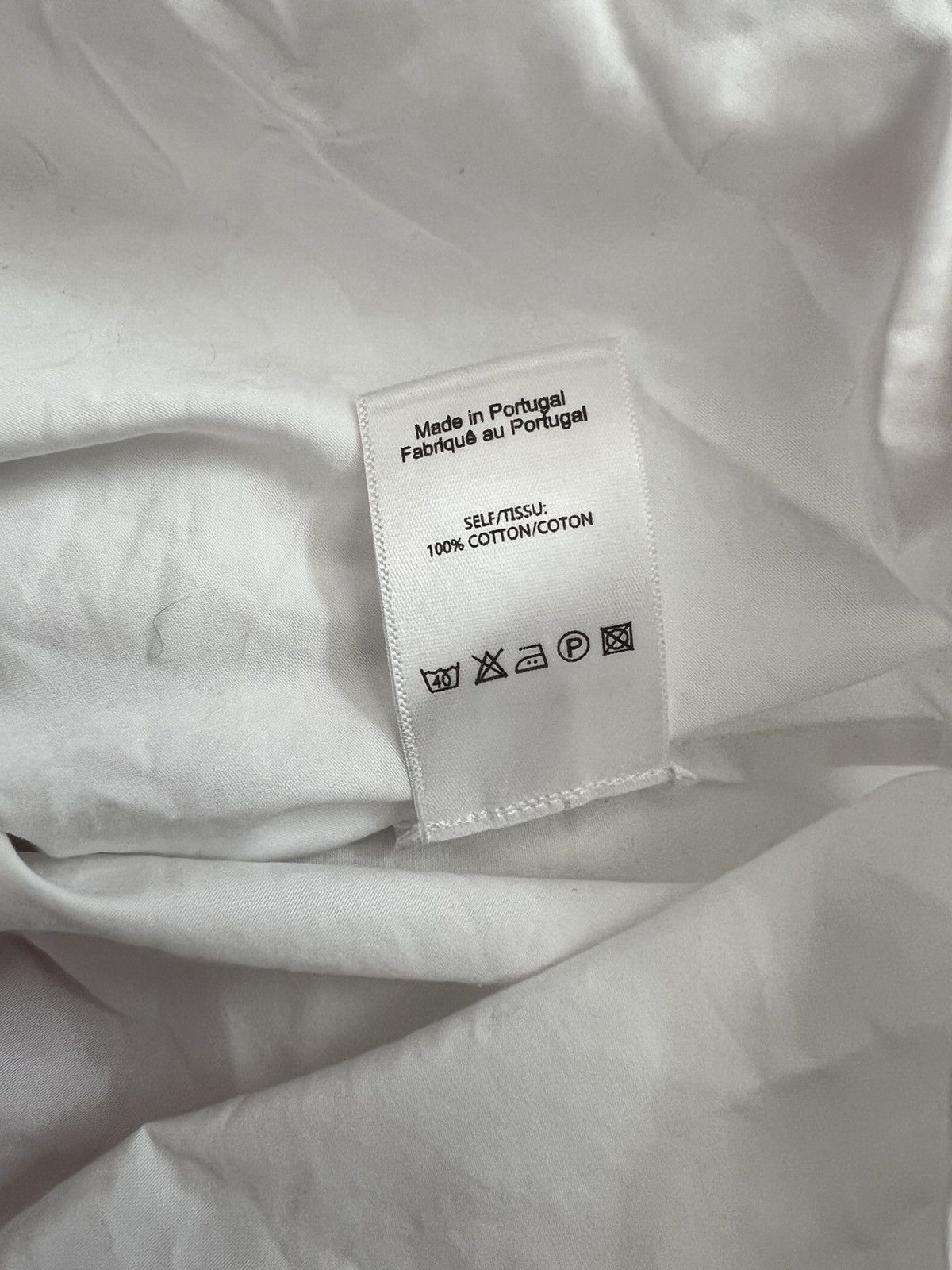 Simone Rocha Simone Rocha White Floral Draped Shirt – Runway Size US L / EU 52-54 / 3 - 6 Thumbnail