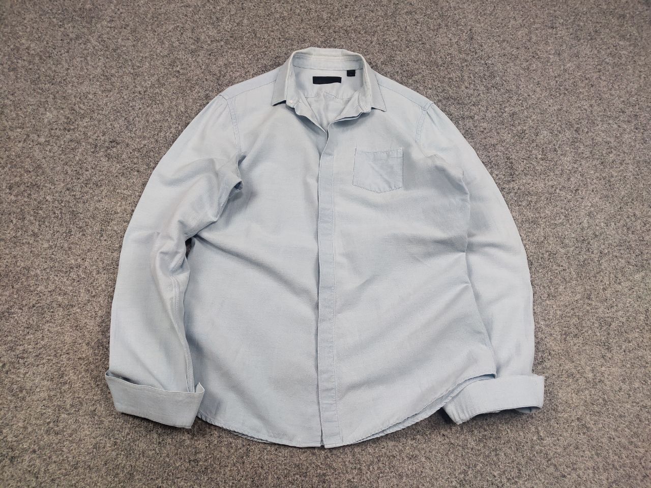 Burberry Burberry Prorsum Collection Casual Blue Cotton Bottom Shirt Size US S / EU 44-46 / 1 - 2 Thumbnail