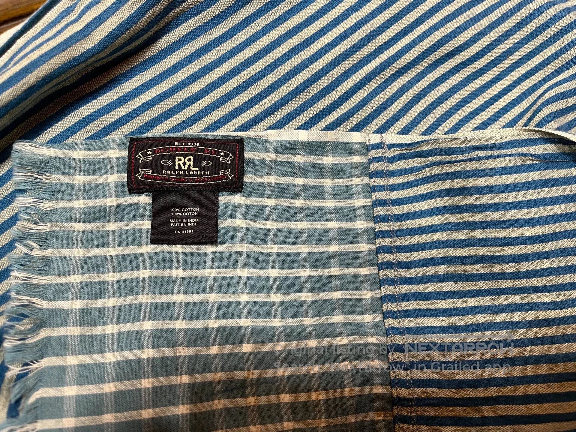RRL Ralph Lauren RRL Stripe Scarf by Ralph Lauren. Size ONE SIZE - 2 Thumbnail